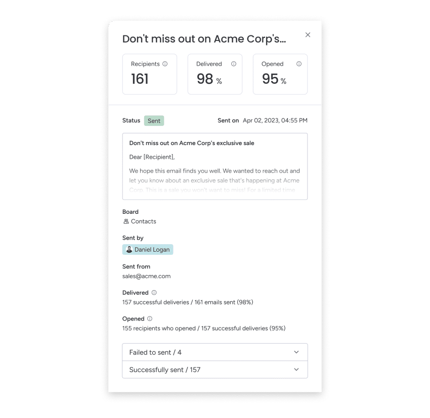 campagne emails de masse