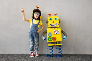 happy child with toy robot 2021 09 02 01 28 59 utc scaled