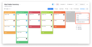 planning projet monday kanban