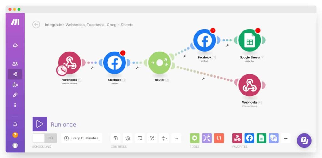 Editeur de workflows