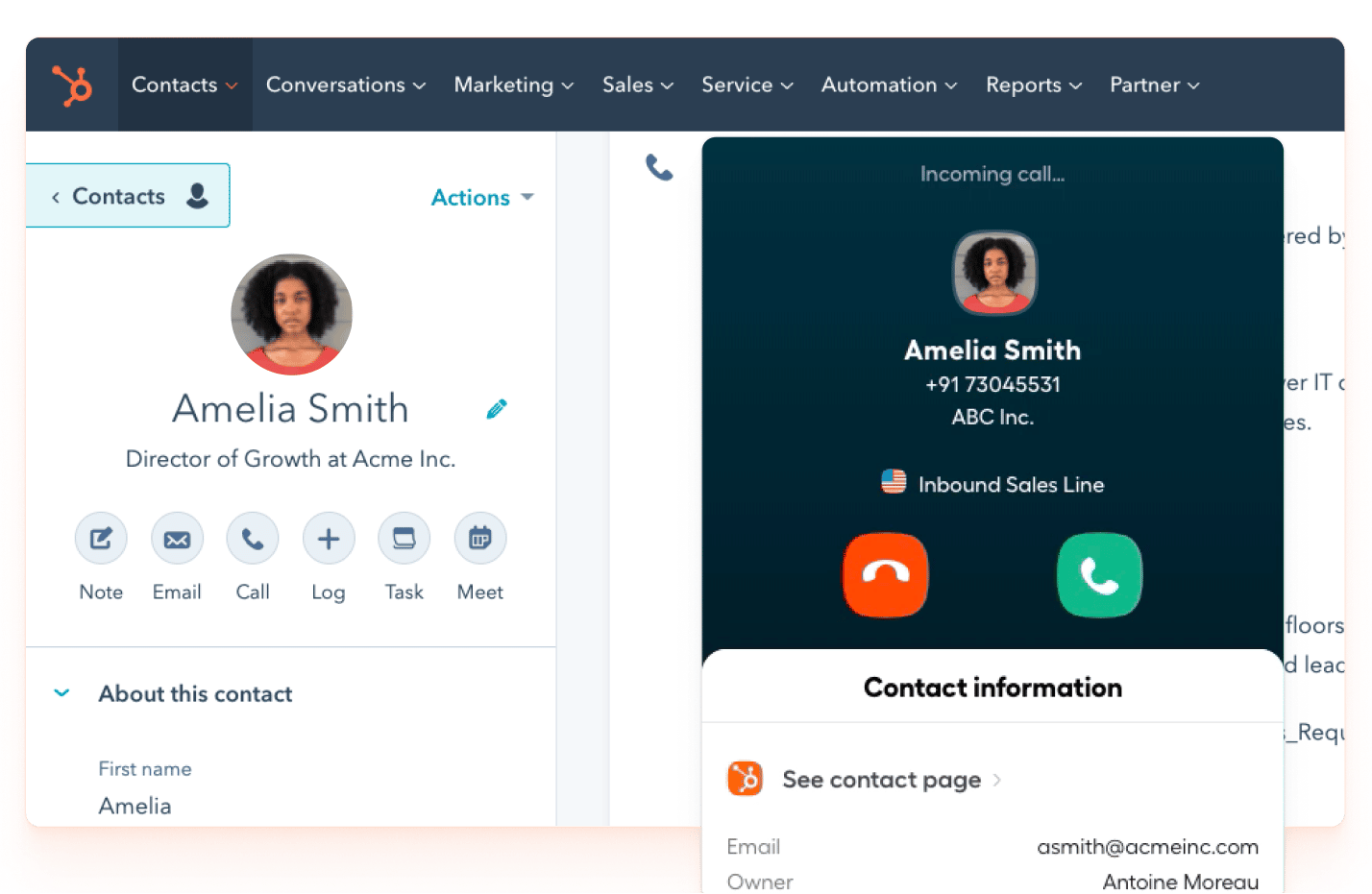 Aircall HubSpot