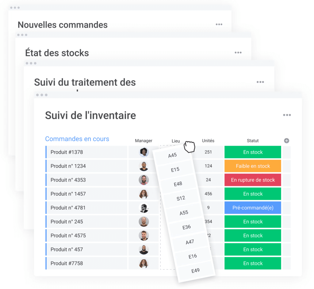 Modeles de tableaux gestion des stocks