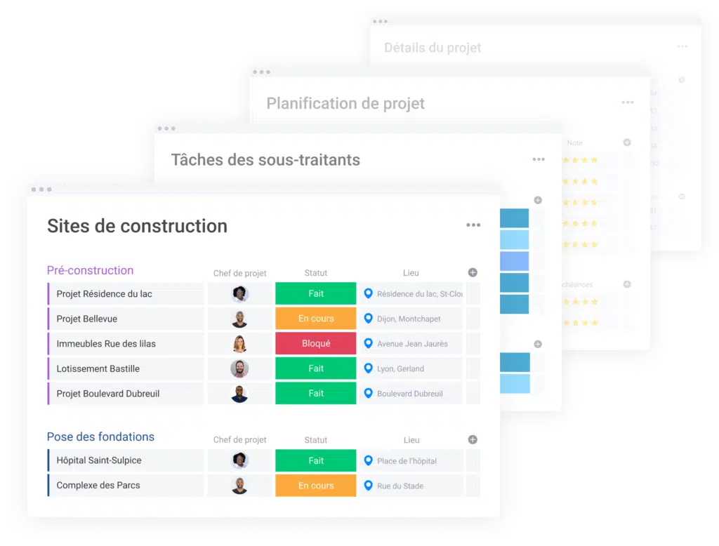 Tableaux Gestion BTP