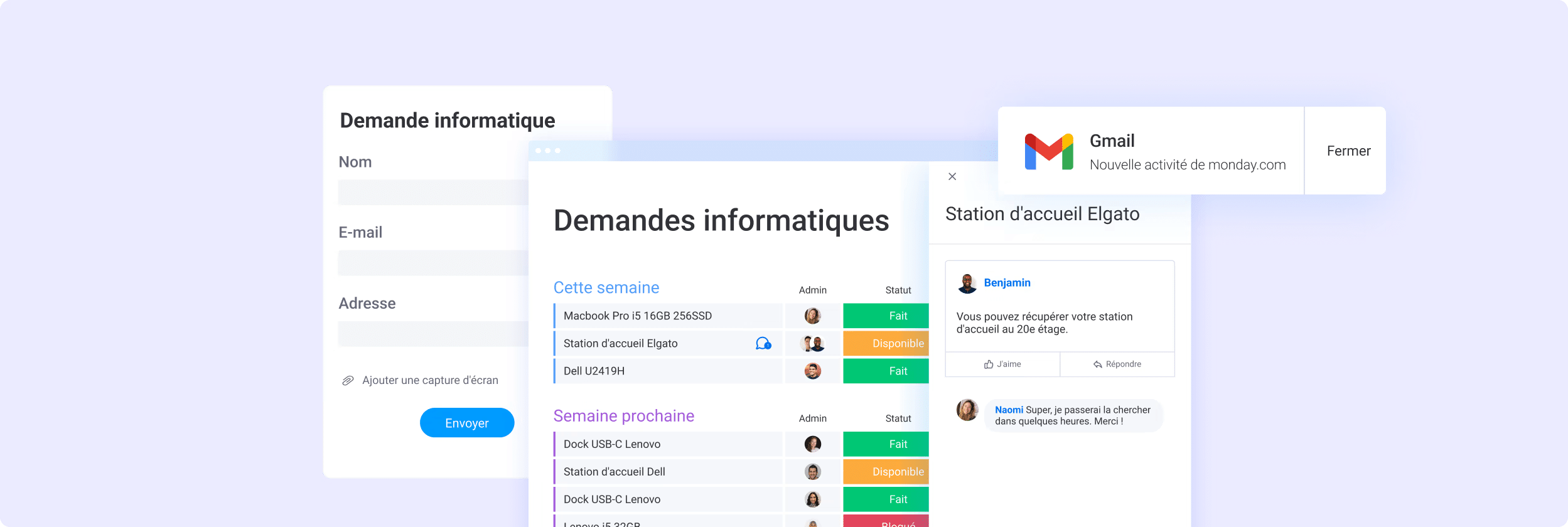 contrôle du projet