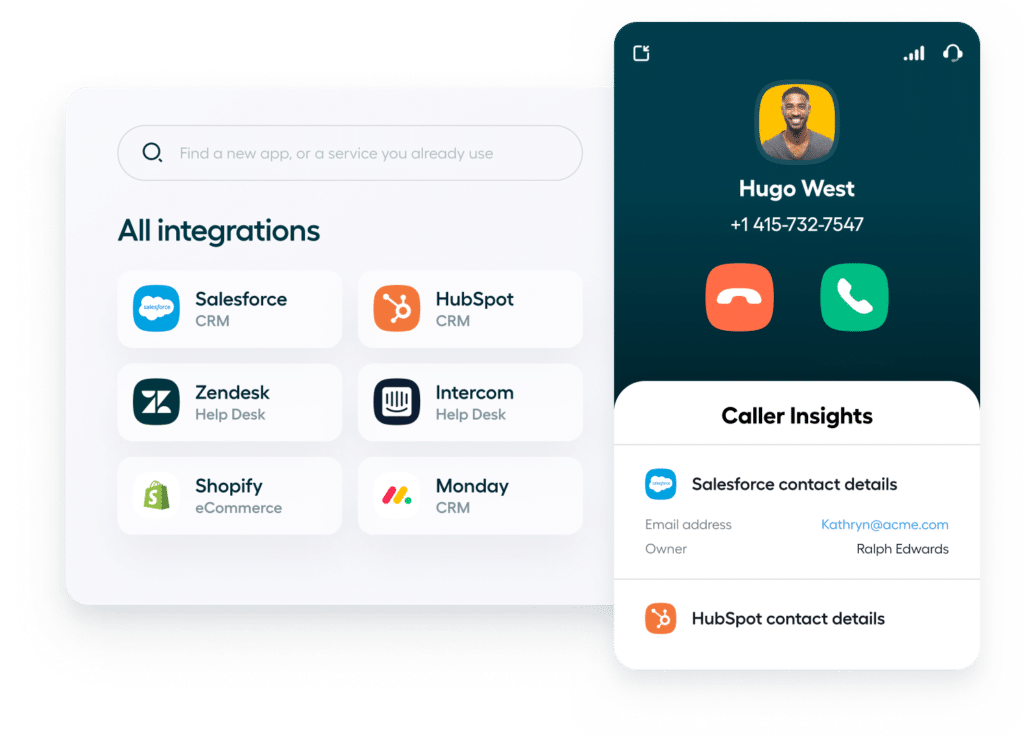 Integrations Aircall 2