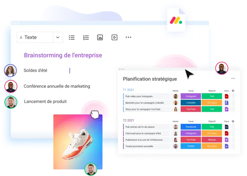 planification marketing monday