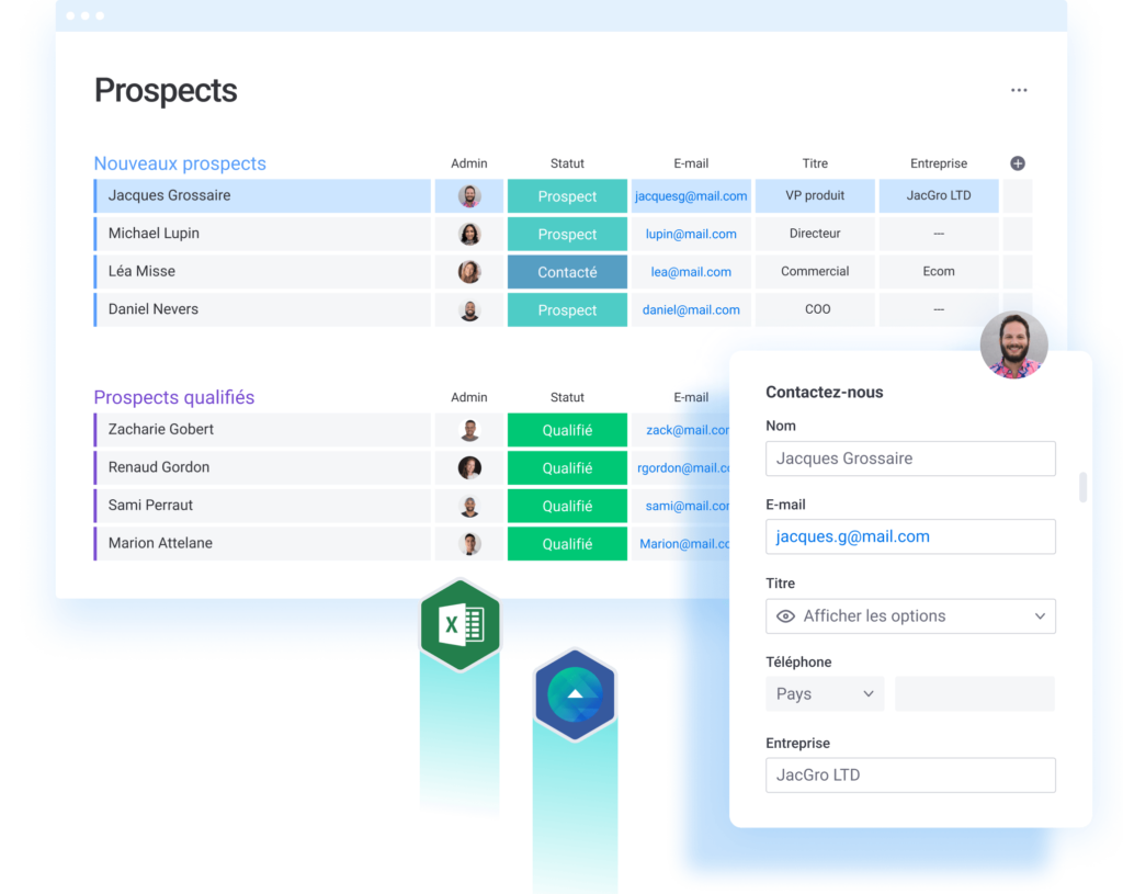 monday.com : gestion des prospects