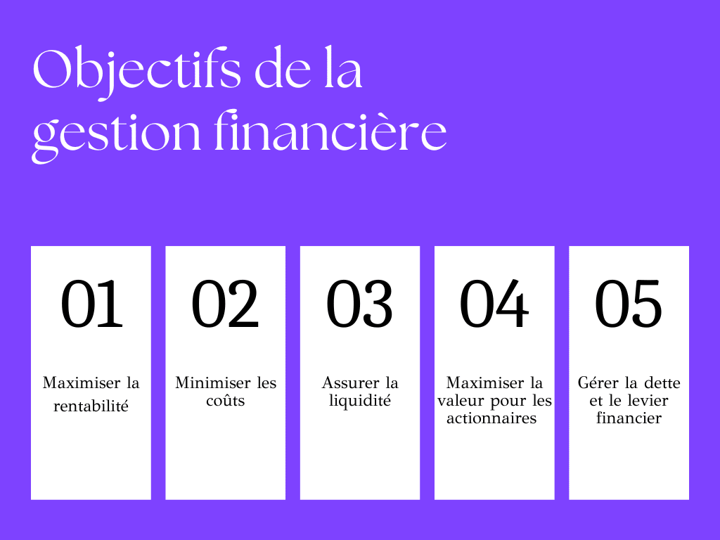 objectifs de la gestion financiere