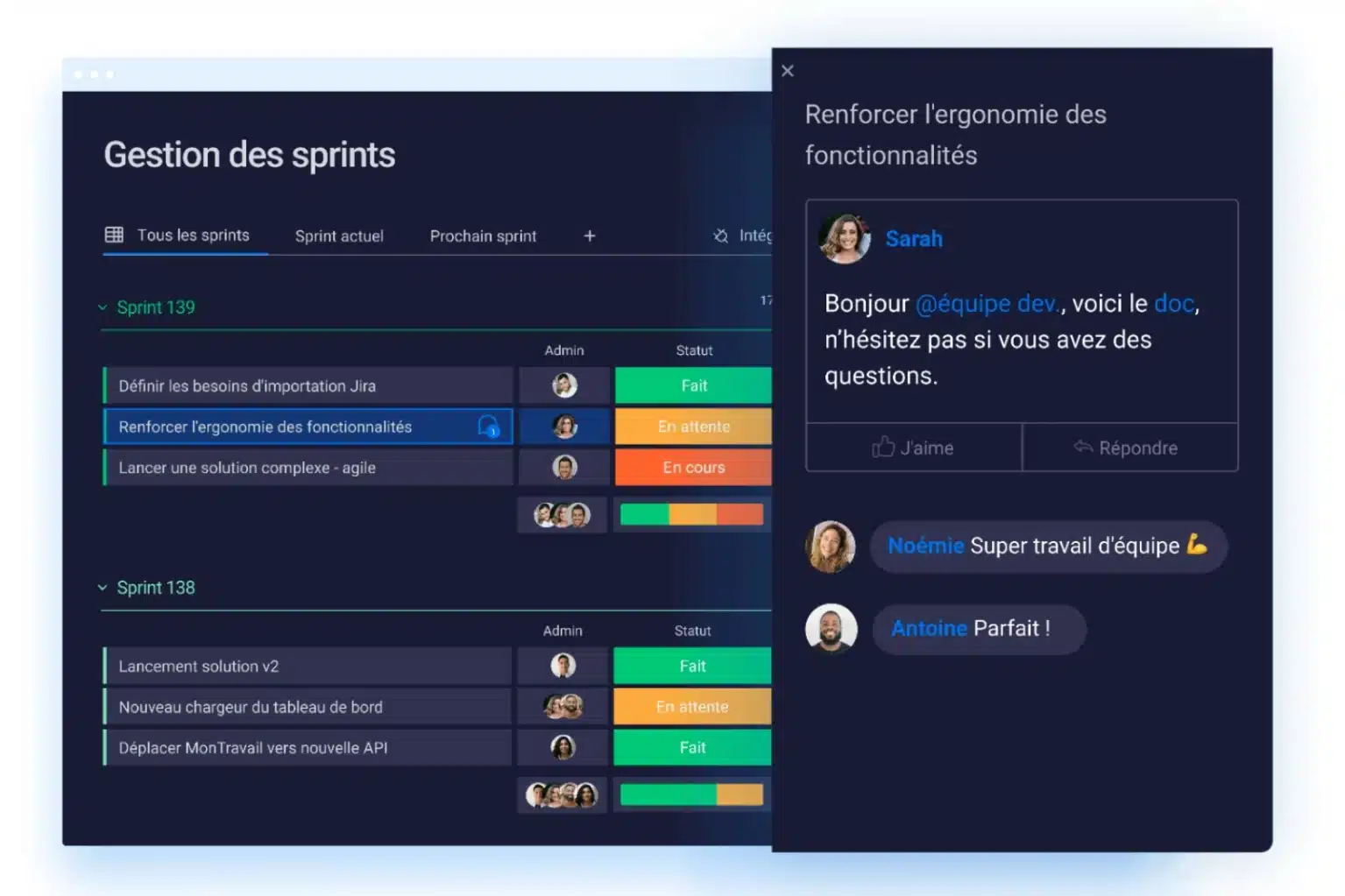 Dev-gestion-des-sprints-collaboration Gestion des tâches