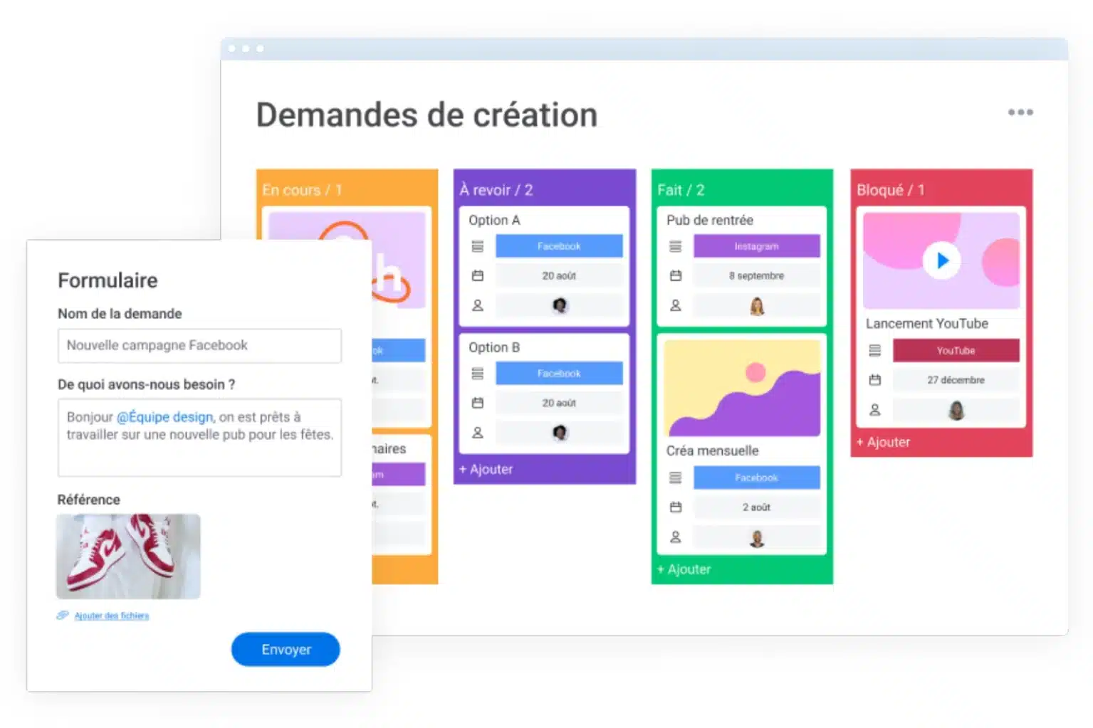 Kanban-automatisation-demande-creation Gestion des tâches