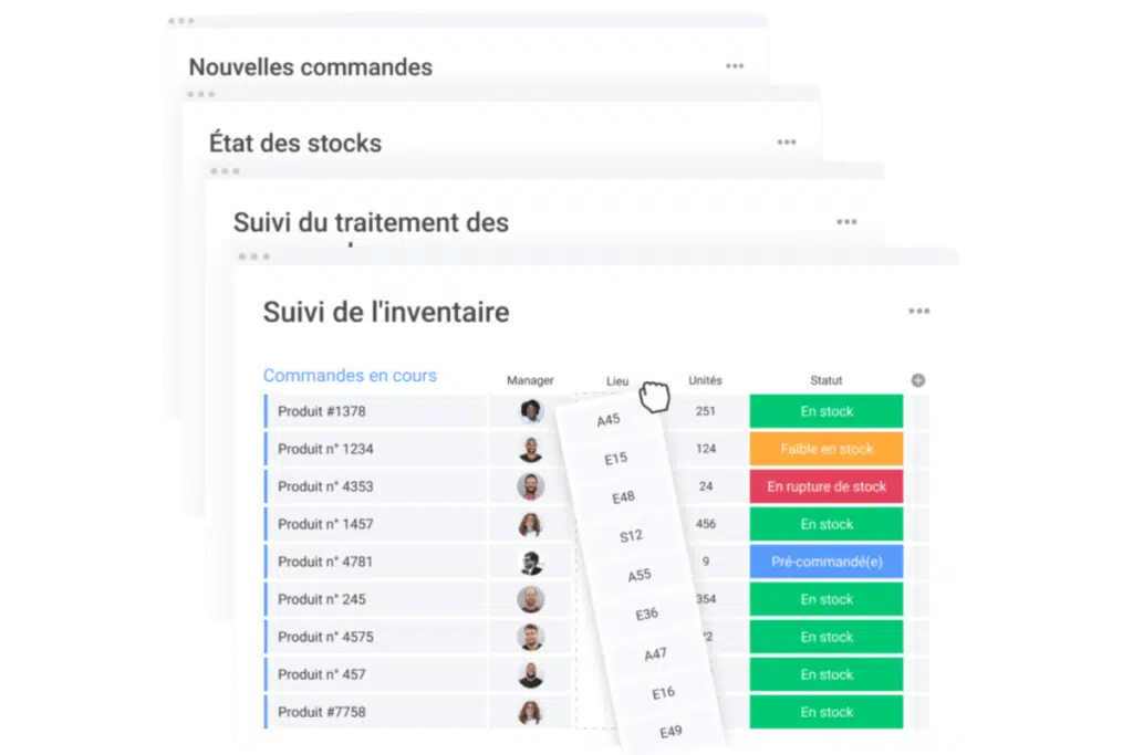 tableau de valorisation des stock