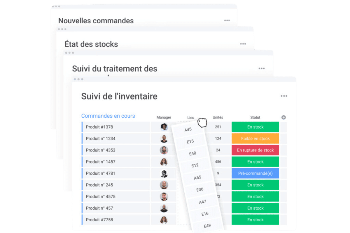 tableau de valorisation des stock