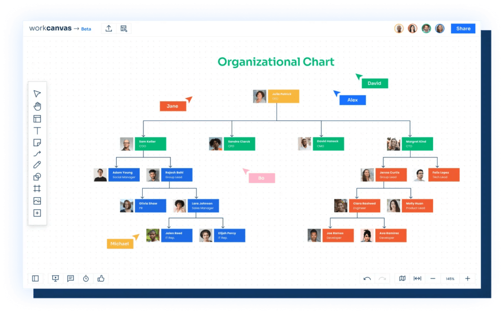 Organizational Chart WorkCanvas