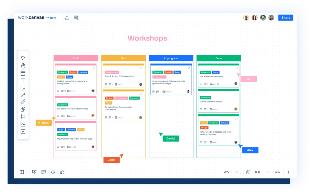 Workshops WorkCanvas