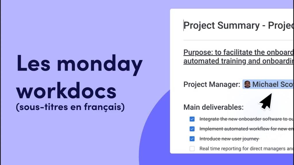 monday workdocs francais french
