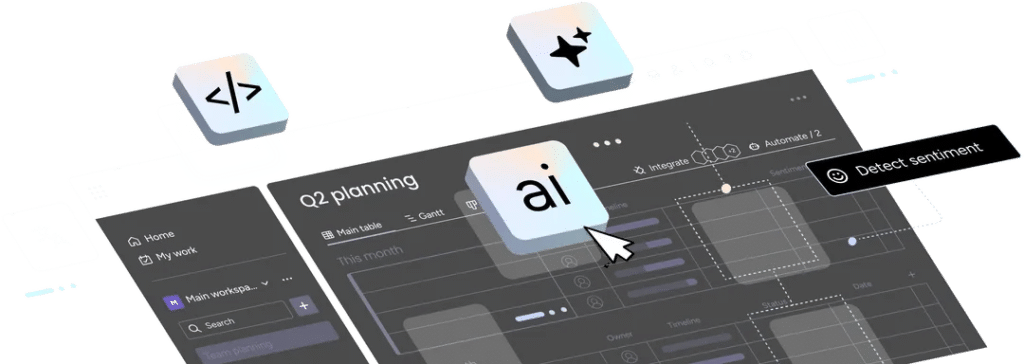 monday AI Gestion de projet