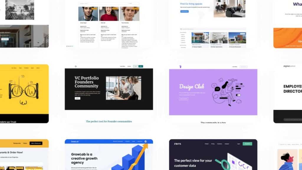 Softr visuel templates