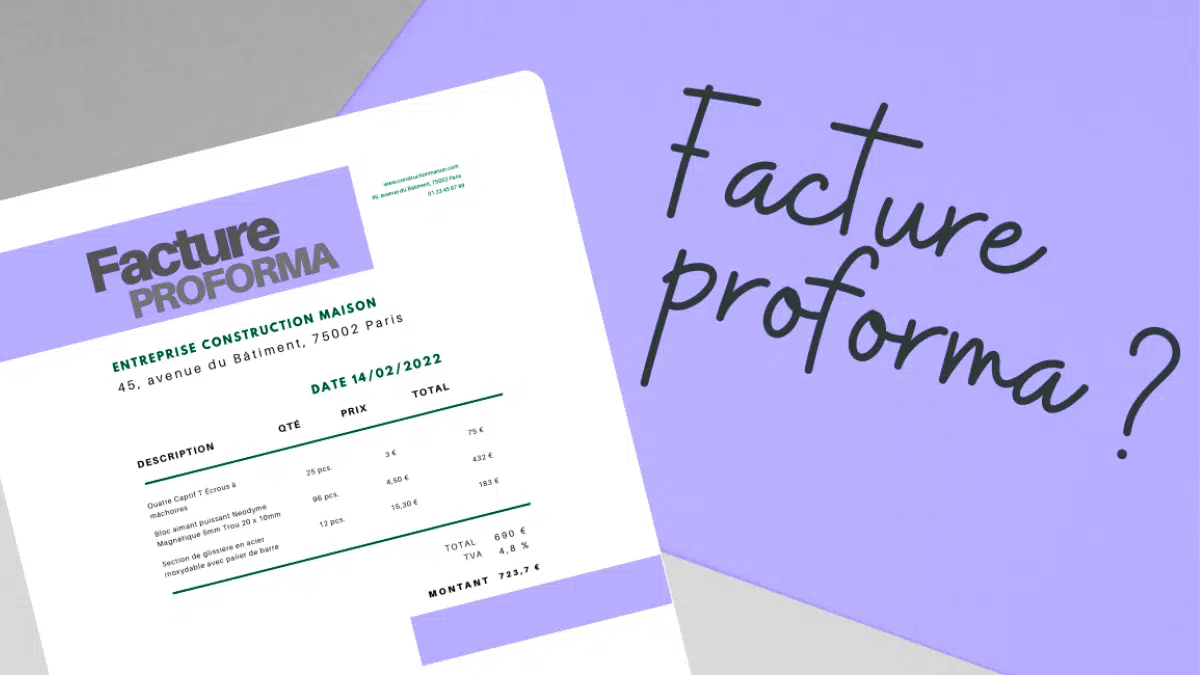 Illustration Facture proforma