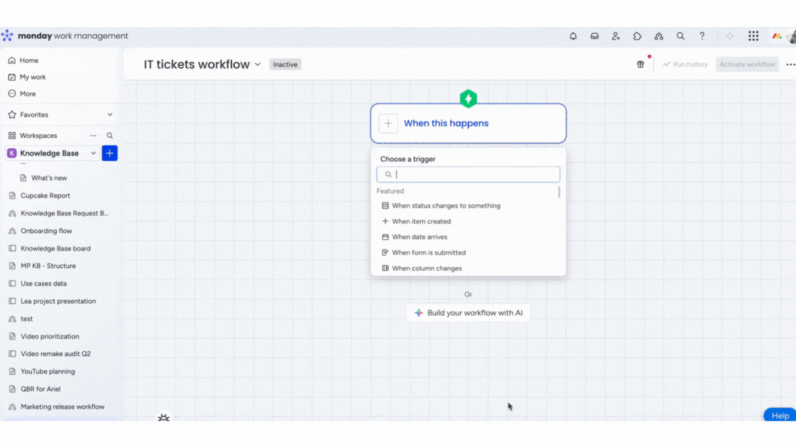 AI powered workflow