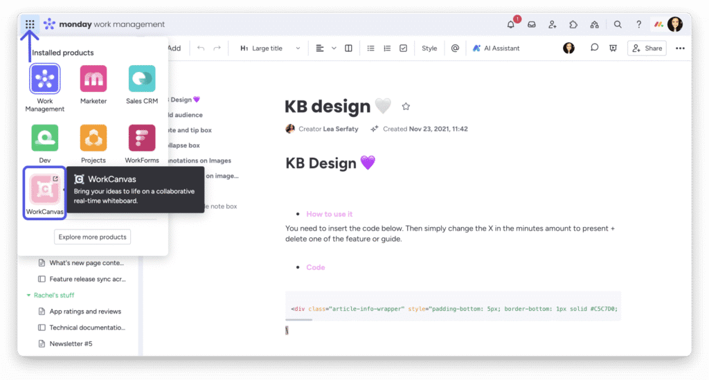 debuter workcanvas 3