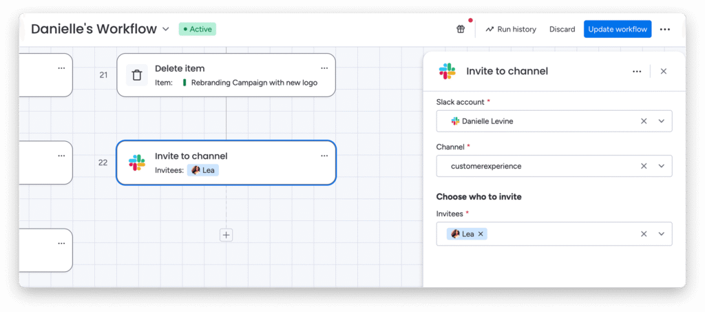 workflows invitation utilisateur