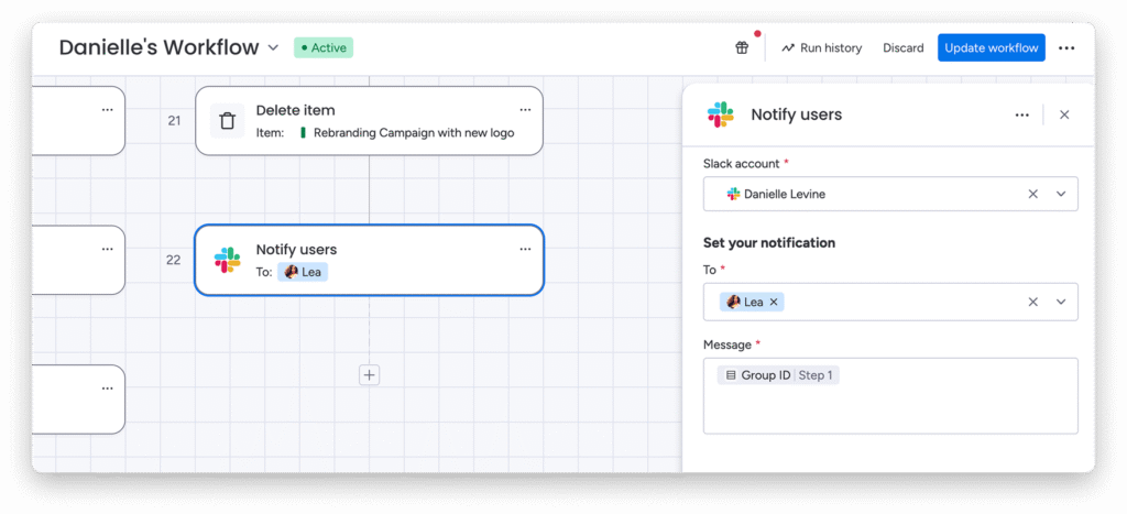 workflows notification utilisateur 1