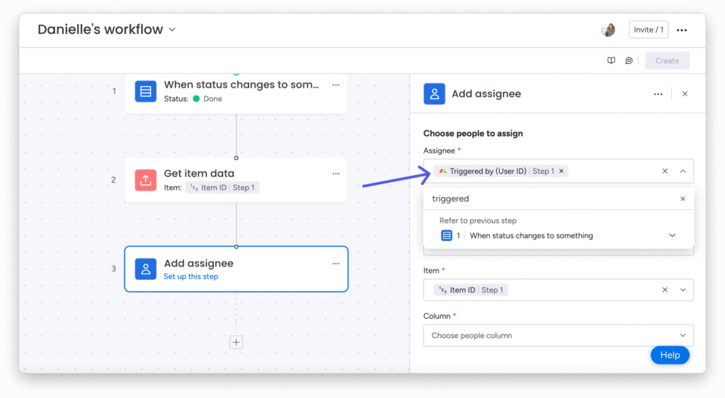 workflows triggered user